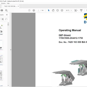 CAT DBT-Shield 1700 3500-2X4412-1750 Operating Manual 7420 163 000 BA 00 - PDF DOWNLOAD