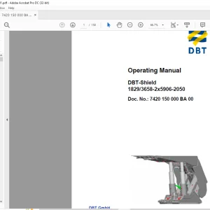 CAT DBT-Shield 1829 3658-2x5906-2050 Operating Manual (7420150000 BA 00) - PDF DOWNLOAD