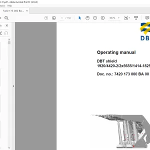 CAT DBT Shield 1920 4420-2 2x5655 1414-1825 Operating Manual - PDF DOWNLOAD