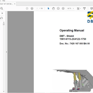 CAT DBT Shield 1981 4115-2X4122-1750 Operating Manual (7420167000 BA 00) - PDF DOWNLOAD