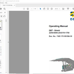 CAT DBT - Shield 2250 4500-2X4319-1750 Operating Manual - PDF DOWNLOAD