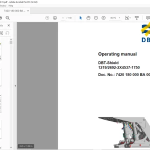 CAT DBT shield 1219 2692-2X4537-1750 Operating Manual - PDF DOWNLOAD