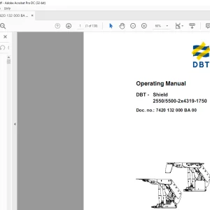 CAT DBT − Shield 2550/5500−2x4319−1750 Operating Manual - PDF DOWNLOAD