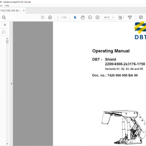 CAT DBT − Shield 2550/5500−2×3176-1750 Operating Manual – PDF DOWNLOAD
