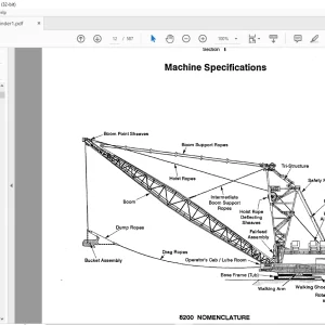 CAT Dragline 8200 Operation & Maintenance Manual SN 23369 - PDF DOWNLOAD