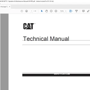 CAT FBR-15 Coal Hauler Operation Manual BI180772 - PDF DOWNLOAD