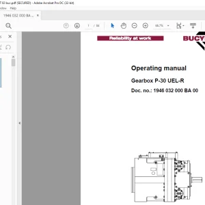 CAT Gearbox P-30 UEL-R Operating Manual - PDF DOWNLOAD