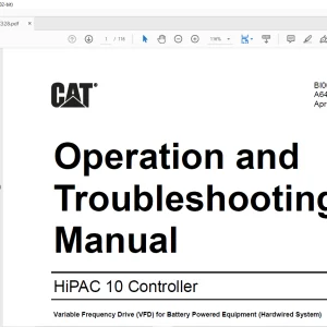 CAT HiPAC 10 Controller Operation & Troubleshooting Manual BI001951 - PDF DOWNLOAD