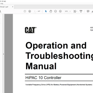 CAT HiPAC 10 Controller Operation and Troubleshooting Manual - PDF