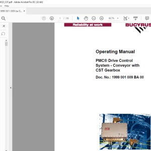 CAT PMC® Drive Control System - Conveyor with CST Gearbox Operating Manual - PDF DOWNLOAD