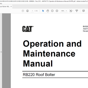 Bobcat S76 Skid-Steer Loader Operation & Maintenance Manual SN