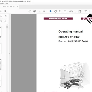 CAT RHH-AFC PF 3/822 Operating Manual - PDF DOWNLOAD