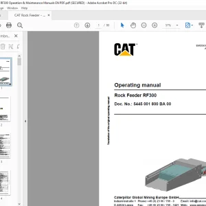 CAT Rock Feeder RF300 Operating Manual (EM009381) - PDF DOWNLOAD