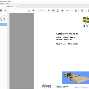 CAT SCOOP 488-6DM UN-A-TRAC Operation Manual A6474X245  - PDF DOWNLOAD
