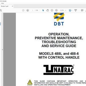 CAT SCOOP 488L & 488-6 WITH CONTROL HANDLE OPERATION PREVENTIVE MAINTENANCE TROUBLESHOOTING & SERVICE GUIDE (A6474X235) - PDF DOWNLOAD
