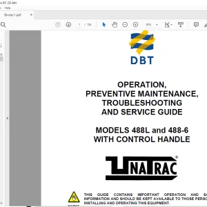 CAT SCOOP 488L and 488-6 WITH CONTROL HANDLE OPERATION PREVENTIVE MAINTENANCE TROUBLESHOOTING & SERVICE GUIDE (A6474X235) - PDF DOWNLOAD