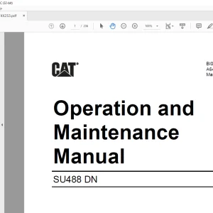 CAT SCOOP SU488 DN Operation and Maintenance Manual BI001974 - PDF DOWNLOAD