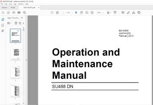 CAT SU488 DN Operation & Maintenance Manual (A6474X253) - PDF DOWNLOAD