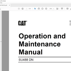 CAT SU488 DN Operation & Maintenance Manual (BI001974) - PDF DOWNLOAD