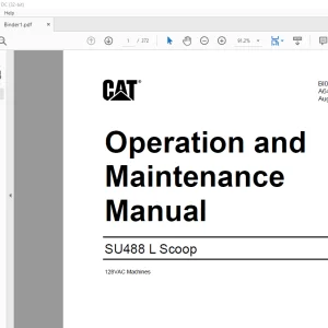 CAT SU488 L Scoop Operation and Maintenance Manual BI002292 - PDF
