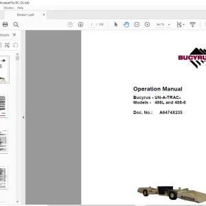 CAT Scoop 488-6 and 488L UN-A-TRAC® Operation Manual - PDF DOWNLOAD