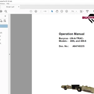 CAT Scoop 488-6 and 488L UN-A-TRAC® Operation Manual - PDF DOWNLOAD
