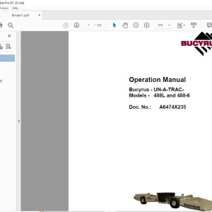 CAT Scoop 488-6 and 488L UN-A-TRAC® Operation Manual A6474X235 - PDF DOWNLOAD