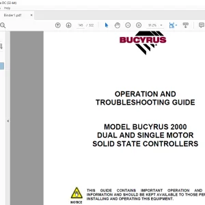CAT Scoop 488-6DM Bucyrus UN-A-TRAC Operation Manual A6474X245 - PDF DOWNLOAD