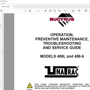 CAT Scoop 488L & 488-6 OPERATION, PREVENTIVE MAINTENANCE, TROUBLESHOOTING & SERVICE GUIDE MANUAL A6474X210 - PDF DOWNLOAD