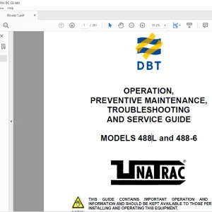 CAT Scoop 488L & 488-6 PDF Operation, Preventive Maintenance, Troubleshooting & Service Guide Manual