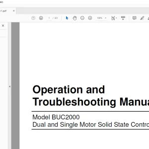 CAT Scoop BUC2000 Dual and Single Motor Solid State Controller Operation and Troubleshooting Manual A6474X226 - PDF DOWNLOAD