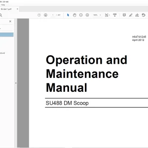 CAT SU488 DM Scoop Operation and Maintenance Manual A6474X245 -  PDF DOWNLOAD