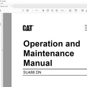 CAT Scoop SU488 DN Operation and Maintenance Manual BI001974 - PDF DOWNLOAD