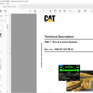 CAT Shearer PMC™ Evo-S Control System Technical Manual - PDF DOWNLOAD
