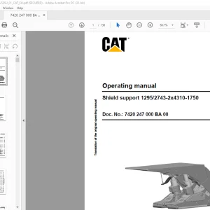 CAT Shield support 1295/2743-2x4310-1750 Operating Manual - PDF DOWNLOAD