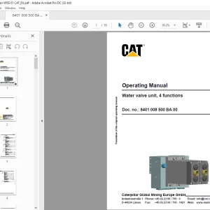 CAT Shield support Water valve unit, 4 functions Operating Manual - PDF DOWNLOAD