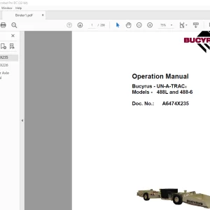 Cat 488L & 488-6 Operation Manual A6474X235 - PDF DOWNLOAD