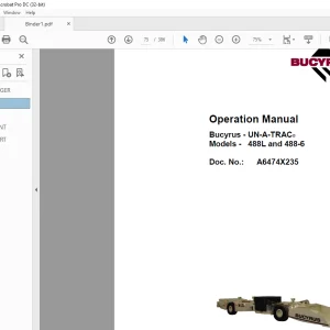 Cat Bucyrus 5, 6, 8, 10, 12, 14 & 16 Battery Charger with Digital Display Operation Manual A6474X230 - PDF DOWNLOAD