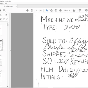 Cat Bucyrus Dragline 8400 Operation & Maintenance Manual BI116949 - PDF DOWNLOAD