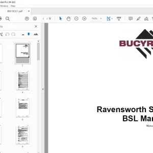 Cat Bucyrus EM21-78 Ravensworth Set 2 BSL Manual - PDF DOWNLOAD