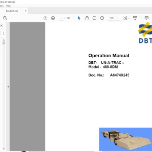 Cat DBT 488-6DM Operation Manual (A6474X245) - PDF DOWNLOAD