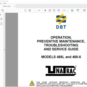 Cat DBT 488L and 488-6 OPERATION,PREVENTIVE MAINTENANCE,TROUBLESHOOTING AND SERVICE GUIDE MANUAL - PDF DOWNLOAD