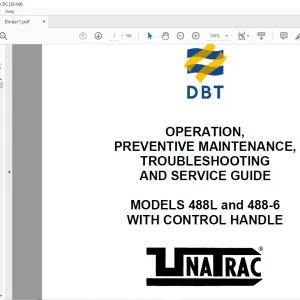 Cat DBT 488L and 488-6 WITH CONTROL HANDLE OPERATION, MAINTENANCE,TROUBLESHOOTING AND SERVICE GUIDE MANUAL - PDF DOWNLOAD