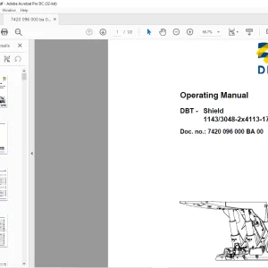 Cat DBT - Shield 1143 3048-2x4113-1750 Operating Manual - PDF DOWNLOAD