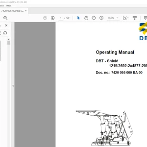 Cat DBT - Shield 1219 2692-2x4877-2058 Operating Manual - PDF DOWNLOAD