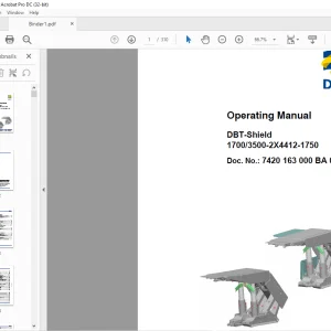 Cat DBT Shield 1700 3500-2X4412-1750 Operating Manual  - PDF DOWNLOAD