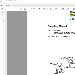 CAT DBT Shield 2550 5500-2x4207-1750 Operating Manual - PDF DOWNLOAD