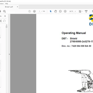 Cat DBT Shield 2700 6000-2x5278-1750 Operating Manual - PDF DOWNLOAD