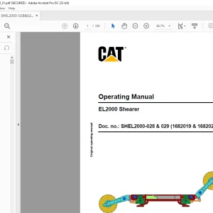 Cat EL2000 Shearer Operating Manual - PDF DOWNLOAD