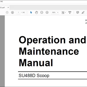 Cat SU488D Scoop Operation & Maintenance Manual (A6474X253) - PDF DOWNLOAD